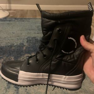 Converse All Star fleece lined boots. Never worn still has tags